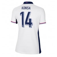 Echipament fotbal Anglia Ezri Konsa #14 Tricou Acasa European 2024 pentru femei maneca scurta